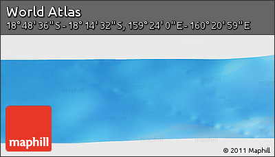 Physical Panoramic Map of the Area around 18° 31' 34" S, 159° 52' 30" E