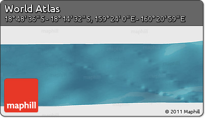 Satellite Panoramic Map of the Area around 18° 31' 34" S, 159° 52' 30" E
