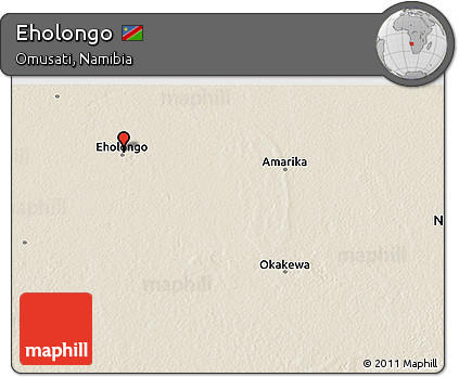 Shaded Relief 3D Map of Eholongo