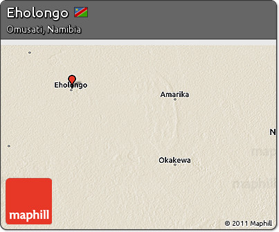 Shaded Relief 3D Map of Eholongo