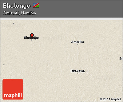 Shaded Relief 3D Map of Eholongo