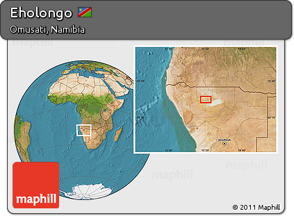 Satellite Location Map of Eholongo