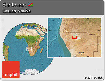 Satellite Location Map of Eholongo