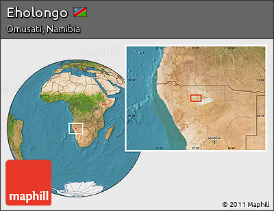 Satellite Location Map of Eholongo