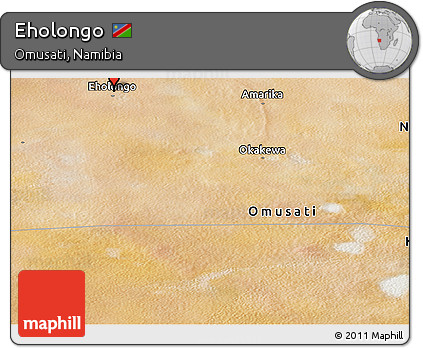 Satellite Panoramic Map of Eholongo