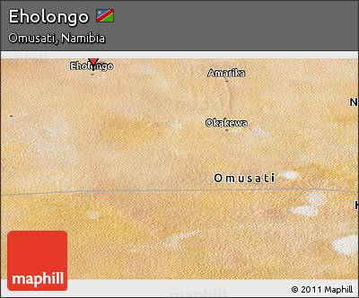 Satellite Panoramic Map of Eholongo