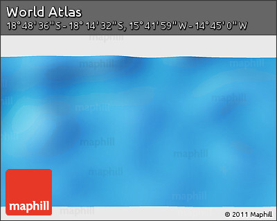 Physical 3D Map of the Area around 18° 31' 34" S, 15° 13' 29" W