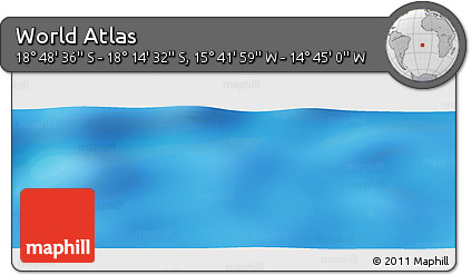 Physical Panoramic Map of the Area around 18° 31' 34" S, 15° 13' 29" W