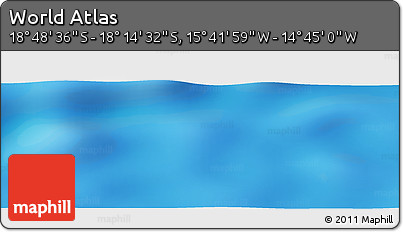 Physical Panoramic Map of the Area around 18° 31' 34" S, 15° 13' 29" W