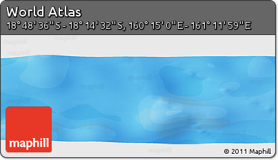 Political Panoramic Map of the Area around 18° 31' 34" S, 160° 43' 29" E
