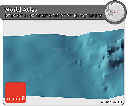 Satellite 3D Map of the Area around 18° 31' 34" S, 162° 25' 30" E