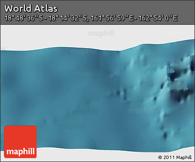 Satellite 3D Map of the Area around 18° 31' 34" S, 162° 25' 30" E