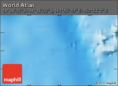 Physical Map of the Area around 18° 31' 34" S, 162° 25' 30" E