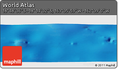 Physical Panoramic Map of the Area around 18° 31' 34" S, 163° 7' 30" W