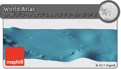 Satellite Panoramic Map of the Area around 18° 31' 34" S, 164° 58' 29" E
