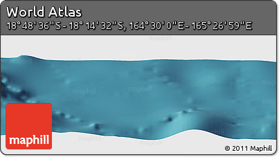 Satellite Panoramic Map of the Area around 18° 31' 34" S, 164° 58' 29" E