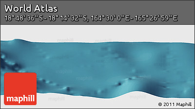 Satellite Panoramic Map of the Area around 18° 31' 34" S, 164° 58' 29" E