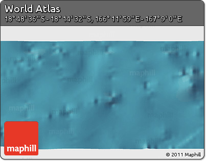 Satellite 3D Map of the Area around 18° 31' 34" S, 166° 40' 30" E