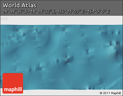 Satellite 3D Map of the Area around 18° 31' 34" S, 166° 40' 30" E