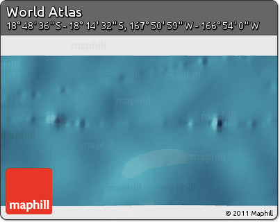 Satellite 3D Map of the Area around 18° 31' 34" S, 167° 22' 30" W