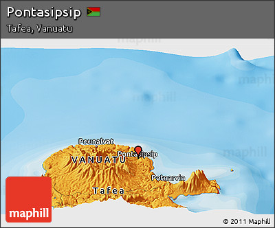 Political Panoramic Map of Pontasipsip