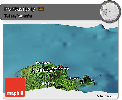 Satellite Panoramic Map of Pontasipsip