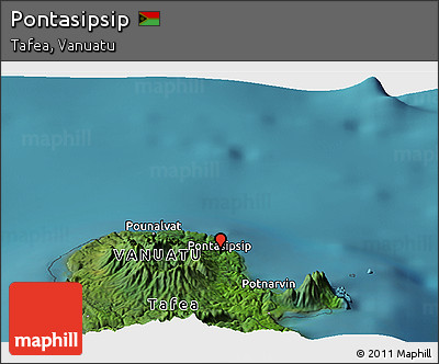 Satellite Panoramic Map of Pontasipsip