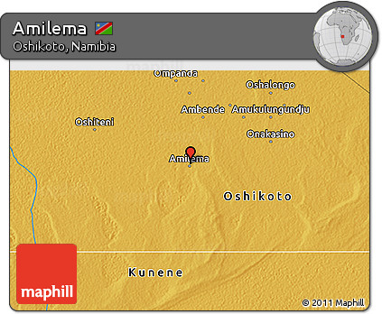 Physical 3D Map of Amilema