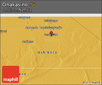 Physical 3D Map of Onakasino