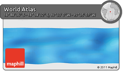 Shaded Relief Panoramic Map of the Area around 18° 31' 34" S, 16° 4' 29" W