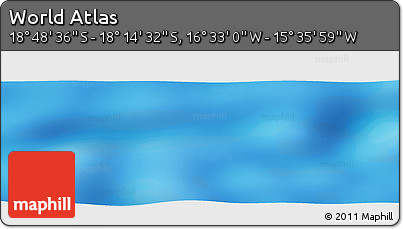 Shaded Relief Panoramic Map of the Area around 18° 31' 34" S, 16° 4' 29" W