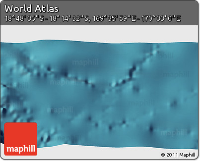 Satellite 3D Map of the Area around 18° 31' 34" S, 170° 4' 29" E