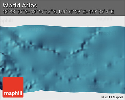 Satellite 3D Map of the Area around 18° 31' 34" S, 170° 4' 29" E