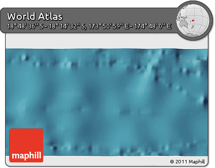 Satellite 3D Map of the Area around 18° 31' 34" S, 174° 19' 29" E
