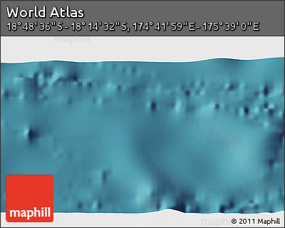 Satellite 3D Map of the Area around 18° 31' 34" S, 175° 10' 30" E