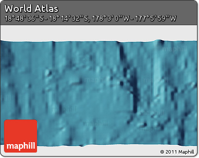 Satellite 3D Map of the Area around 18° 31' 34" S, 177° 34' 29" W