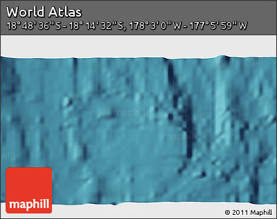 Satellite 3D Map of the Area around 18° 31' 34" S, 177° 34' 29" W