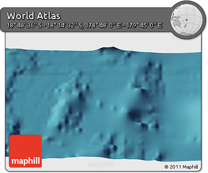 Satellite 3D Map of the Area around 18° 31' 34" S, 179° 16' 30" E