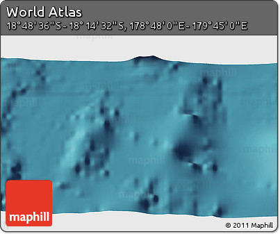 Satellite 3D Map of the Area around 18° 31' 34" S, 179° 16' 30" E