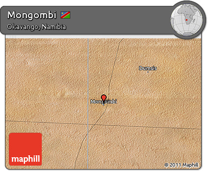 Satellite 3D Map of Mongombi