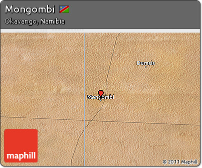 Satellite 3D Map of Mongombi
