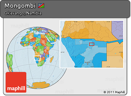 Political Location Map of Mongombi