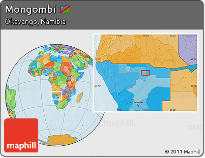 Political Location Map of Mongombi