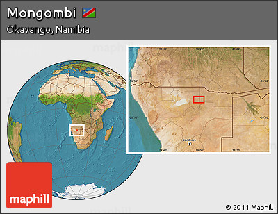 Satellite Location Map of Mongombi