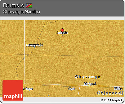 Physical Panoramic Map of Dumsis