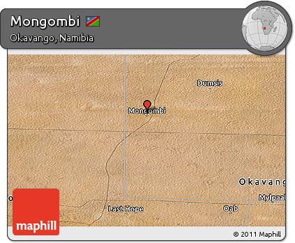 Satellite Panoramic Map of Mongombi