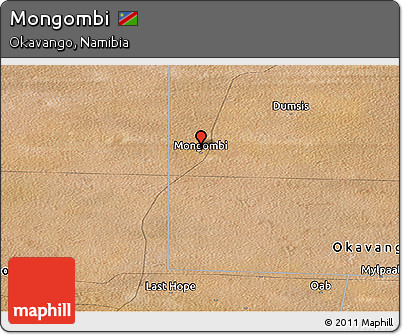 Satellite Panoramic Map of Mongombi