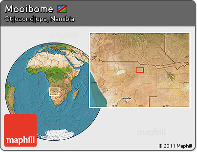 Satellite Location Map of Mooibome