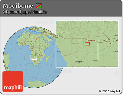 Savanna Style Location Map of Mooibome