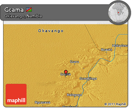 Physical 3D Map of Gcama